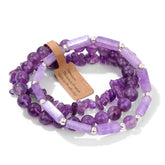 Natural Raw Stone Bracelet  | Genuine Gemstone Jewelry - Auratract